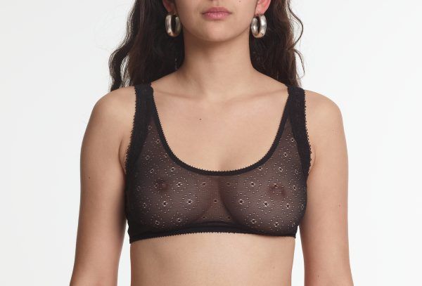yasmine eslami Alexandra Bralette Black