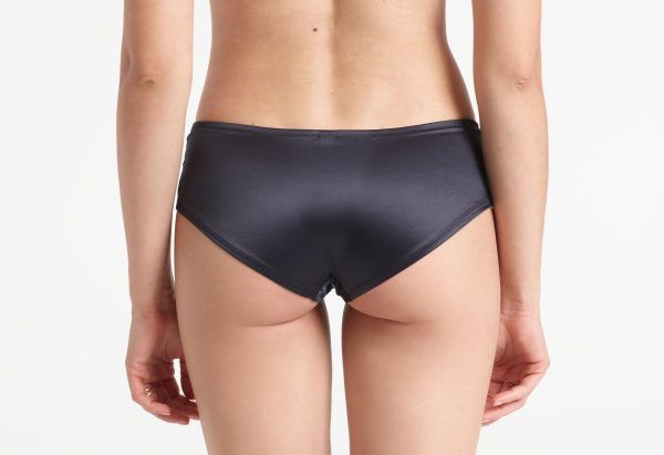 Yasmine Eslami Annabelle Shorty Satin Noir