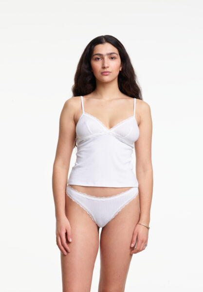 yasmine eslami Éléonore Débardeur Creamy