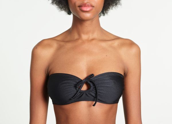 yasmine eslami Haut de maillot Zoïa Black