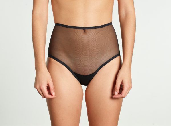 yasmine eslami Jeanne culotte taille haute Black