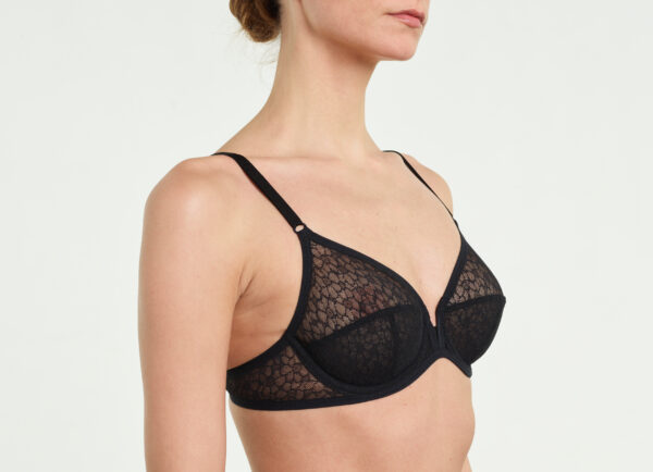yasmine eslami Lily Soutien-gorge Emboitant Black