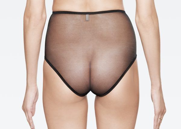 Yasmine Eslami Serena Culotte Taille Haute Noire