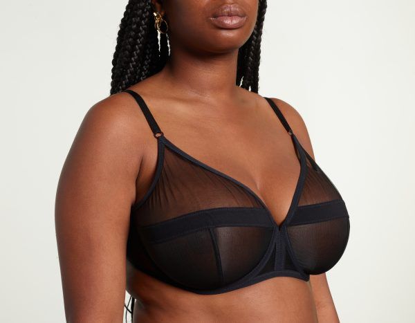 Yasmine Eslami Serena Soutien-gorge Emboitant Noir