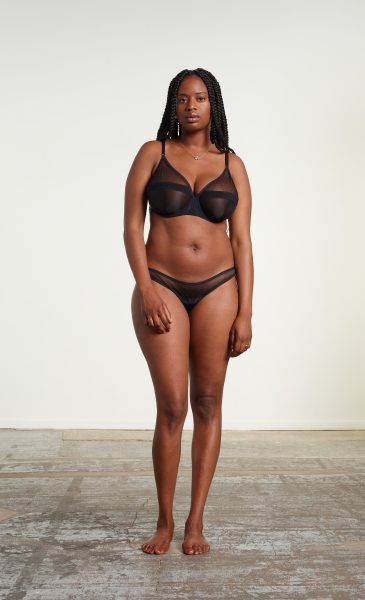 Yasmine Eslami Serena Soutien-gorge Emboitant Noir