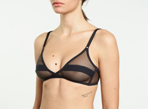 Yasmine Eslami Serena Soutien-gorge Souple Noir