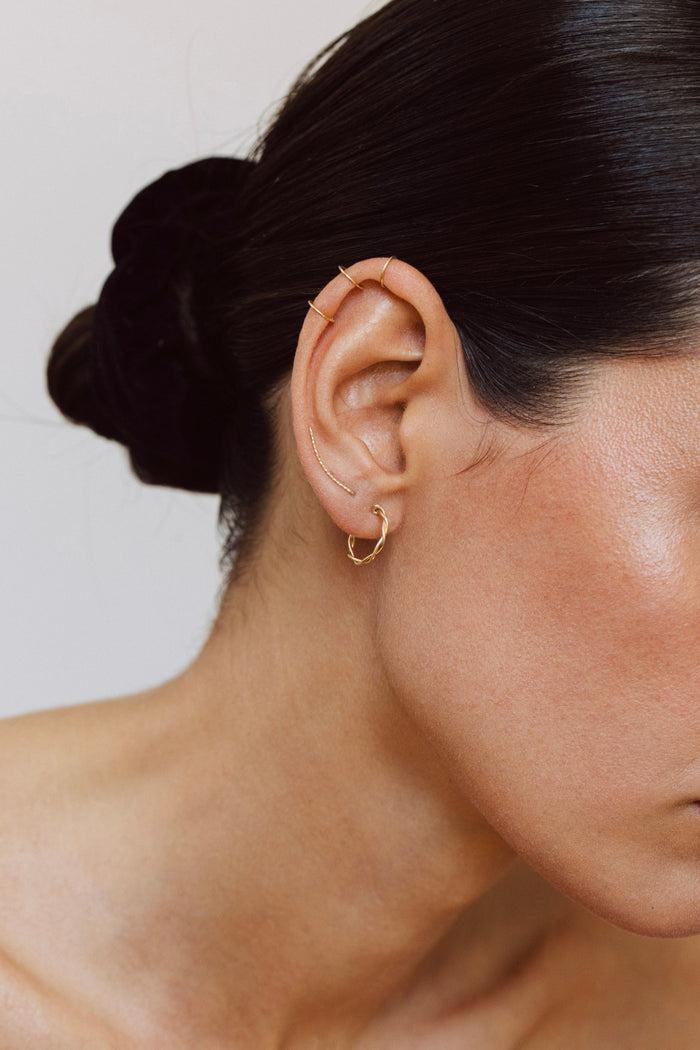 yay paris Climber Éclat Box Twisted Hoop and Fake Piercing