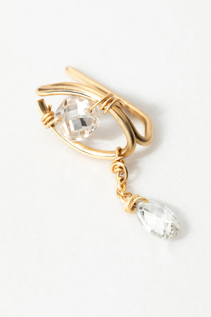 Yay Paris Climber Kamsa Tassel - 750‰ Gold White Diamond