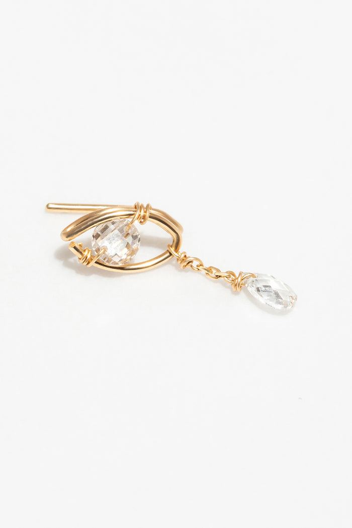 yay paris Climber Kamsa tassel - 750‰ gold white diamond