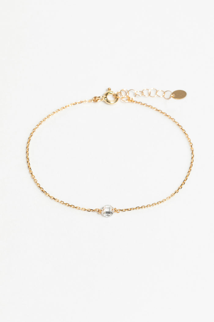 yay paris Oriana chain bracelet - 750‰ gold White diamond