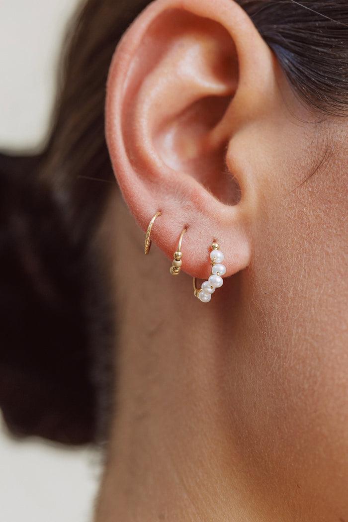 yay paris Priya Golden Fruit and Radiance Hoop Earrings Set