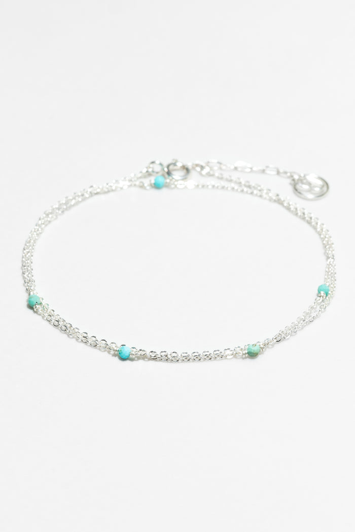 yay paris Satellite Bracelet-Necklace - Turquoise Silver