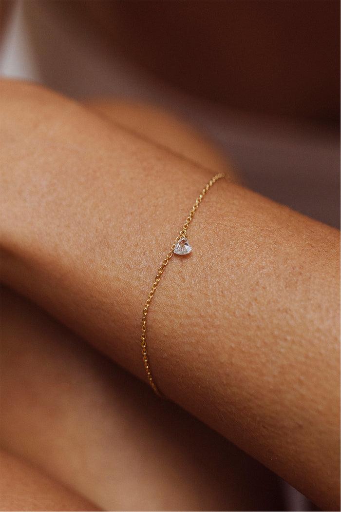 Yay Paris Sita Tassel Chain Bracelet - 750‰ Gold White Diamond