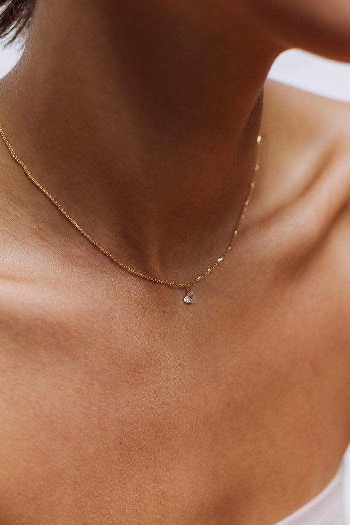 Yay Paris Sita Tassel Choker Necklace - 750‰ Gold White Diamond