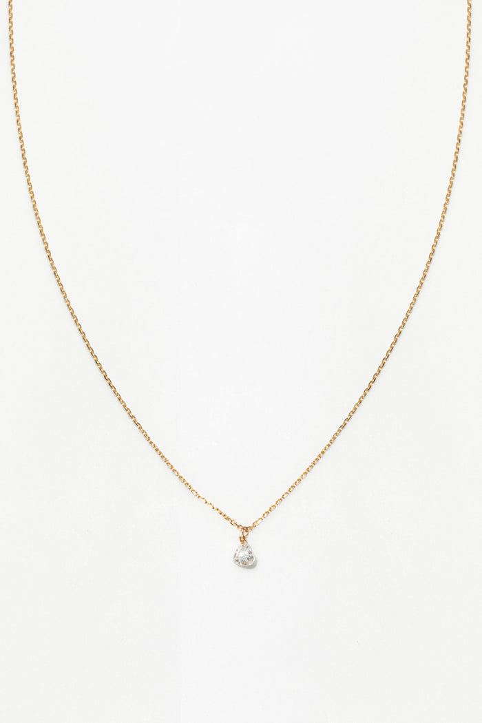 yay paris Sita tassel choker necklace - 750‰ gold White diamond