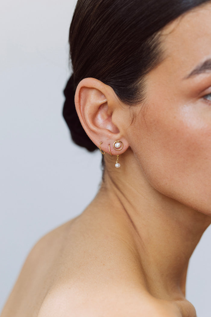 Yay Paris Swan Chip Box Stella Clasp Chain Loop And Sparkle Hoop