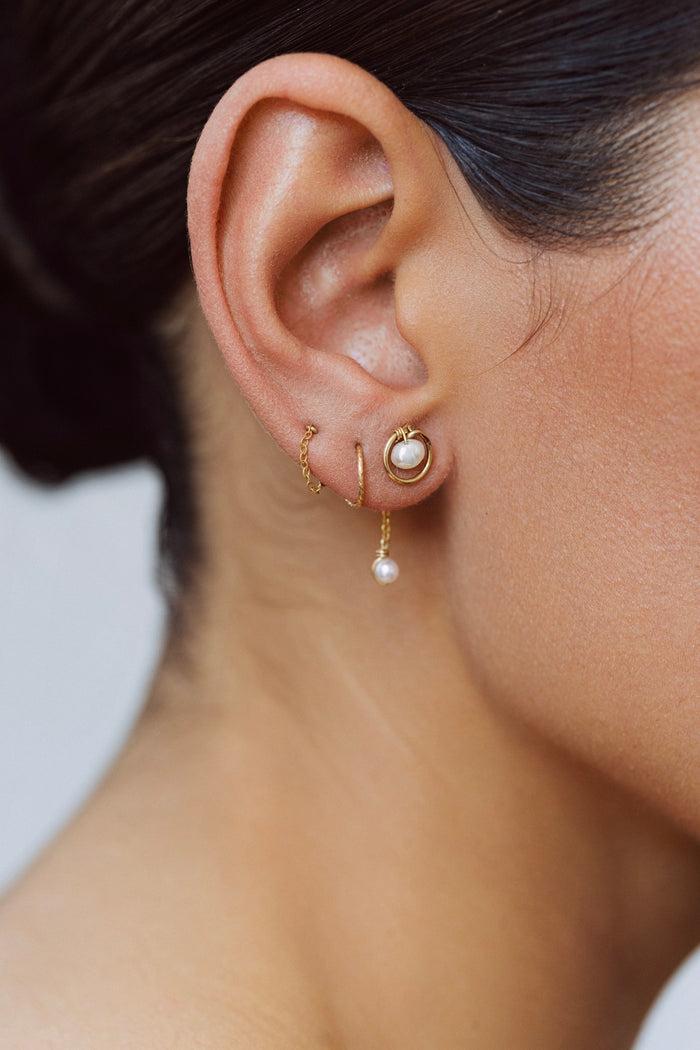 yay paris Swan Chip Box Stella Clasp Chain Loop and Sparkle Hoop