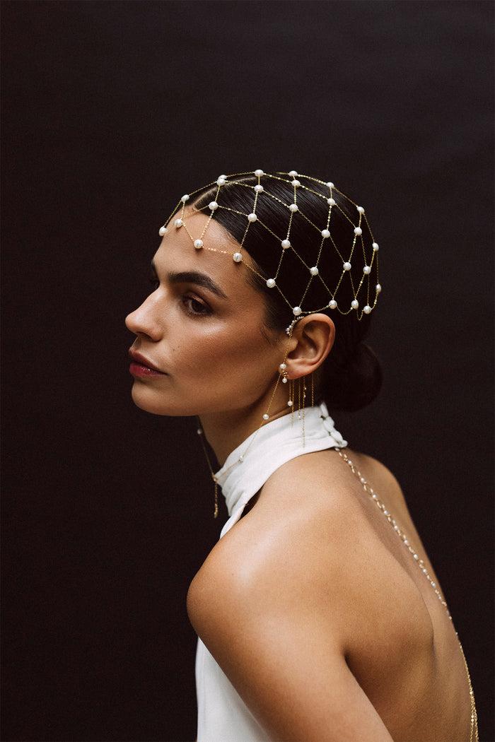 yay paris Toison Dorée head jewelry - Cultured pearls
