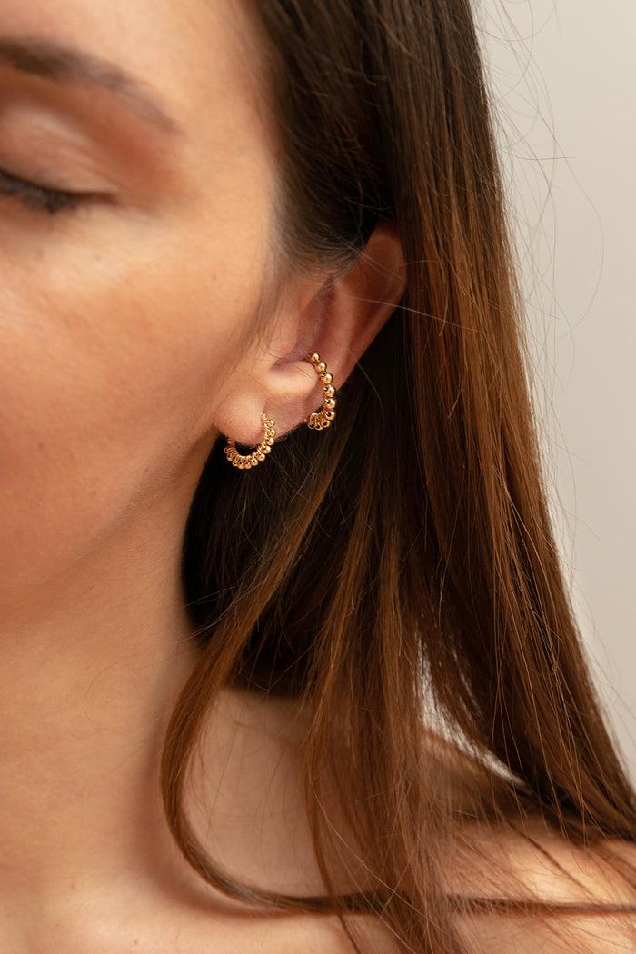 Yay Paris Beaded Hoop Earrings