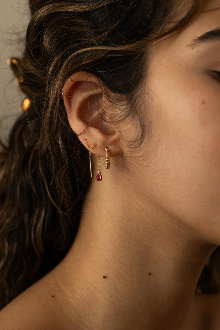 Yay Paris Beaded Hoop Earrings