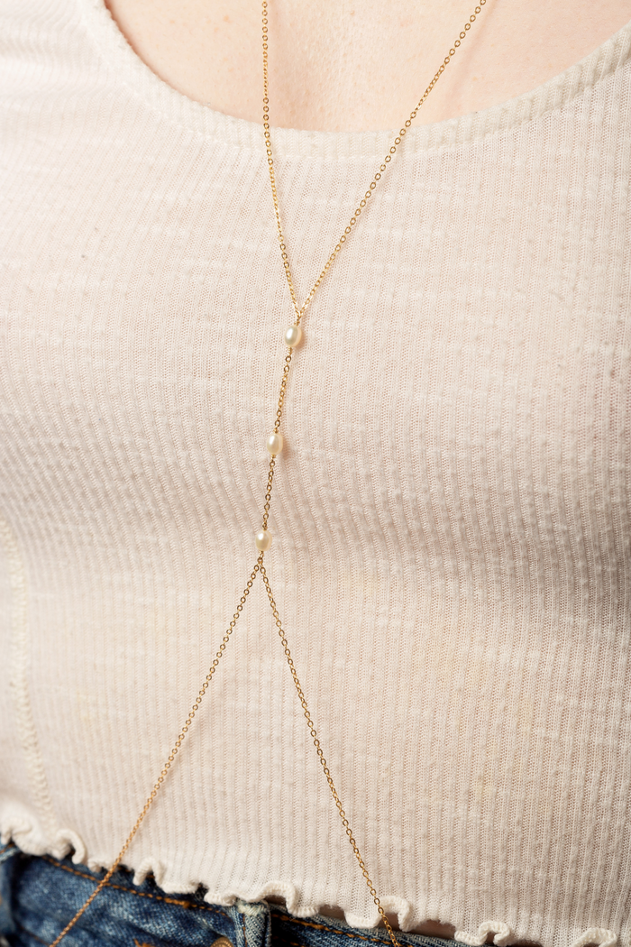 Yay Paris Body Jewel Grain Of Rice - Cultured Pearls