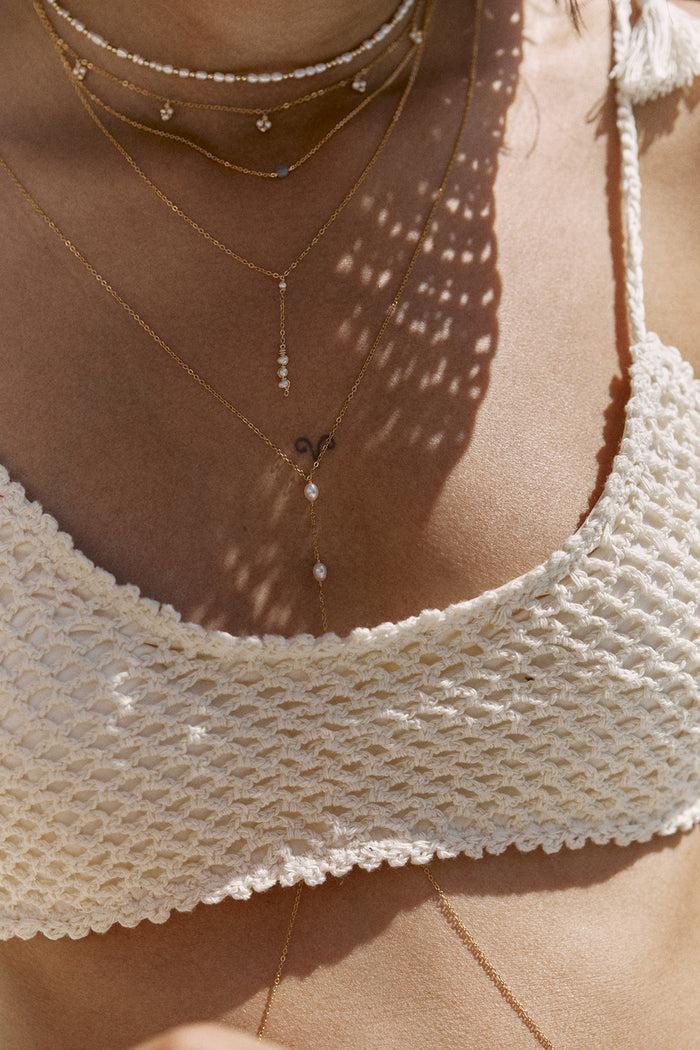 yay paris Body jewel grain of rice - Cultured pearls