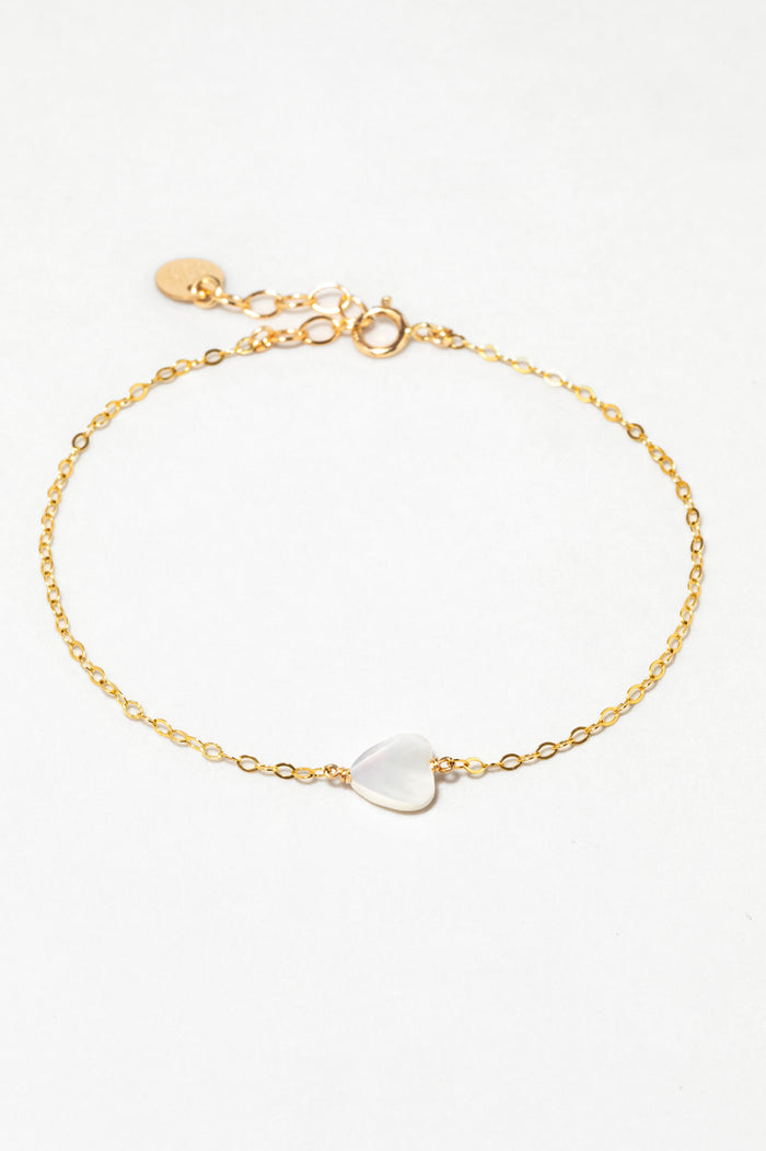 yay paris Bracelet - Mother of Pearl Heart