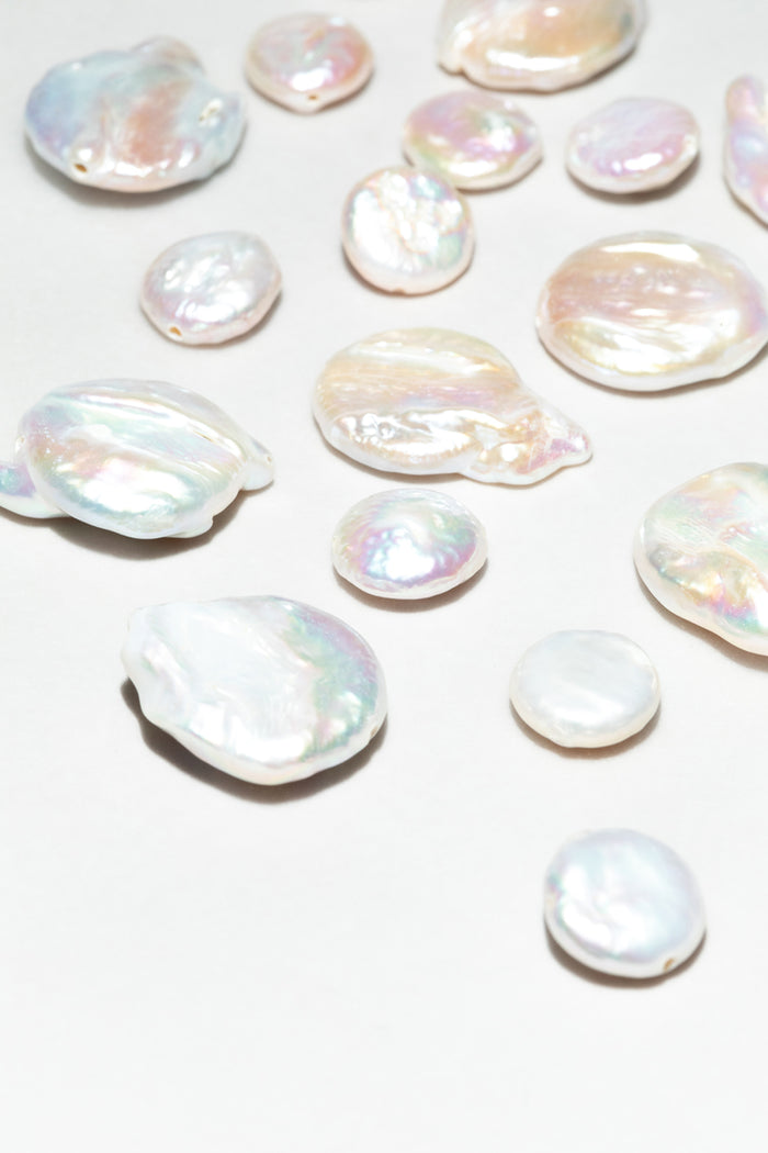 Yay Paris Cauri Hoop Earrings - Cultured Pearl