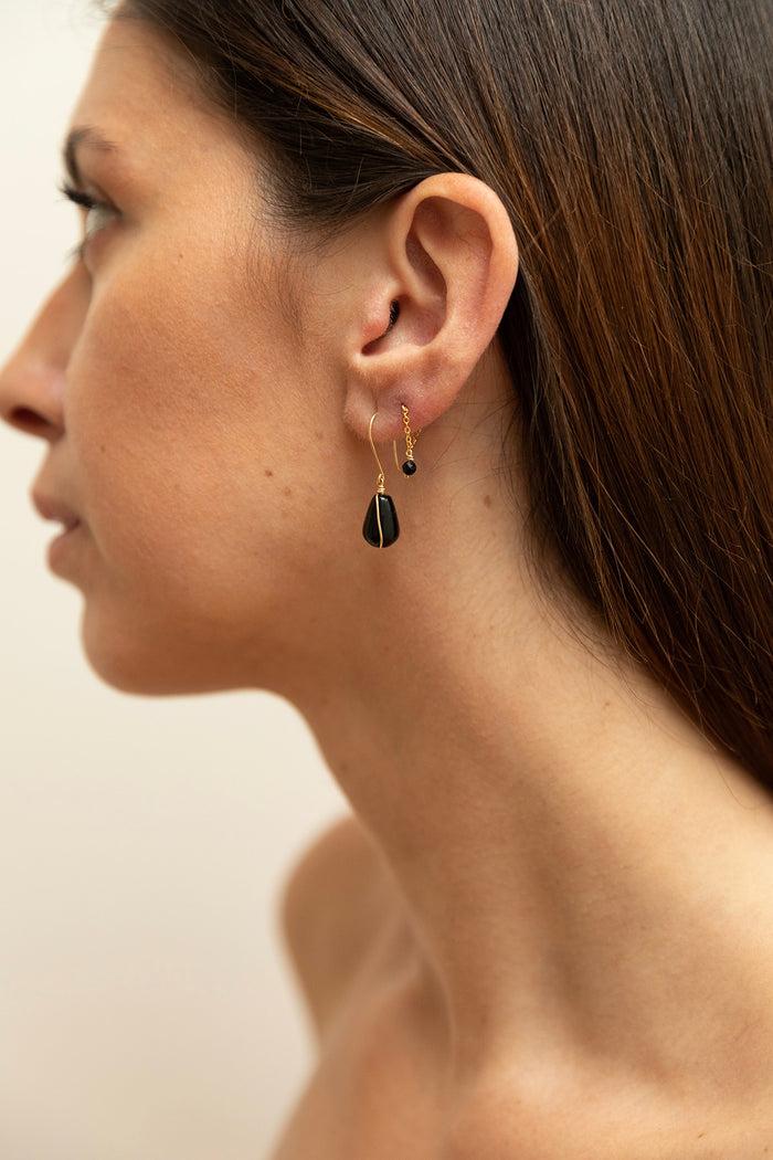 Yay Paris Chain Earrings - Agate