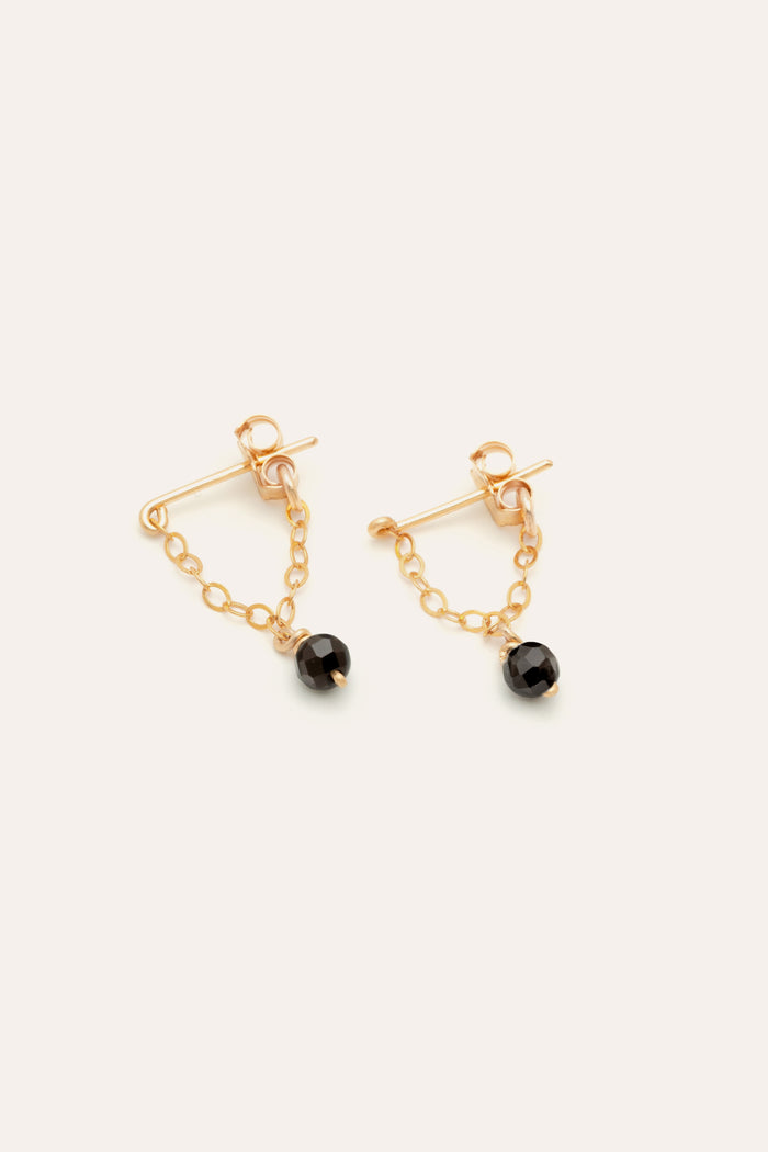 yay paris Chain earrings - Agate