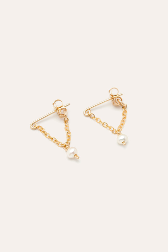 yay paris Chain earrings - Cultured pearls