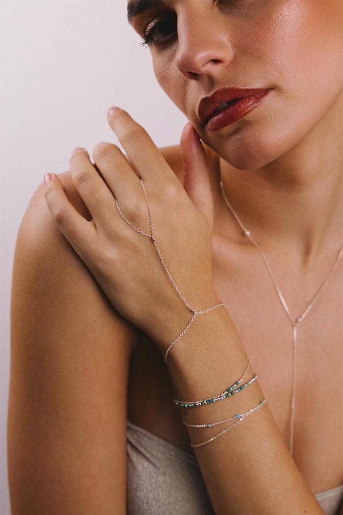 Yay Paris Chain Hand Jewel - Silver