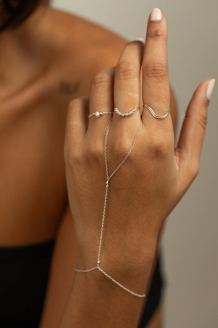 yay paris Chain hand jewel - Silver