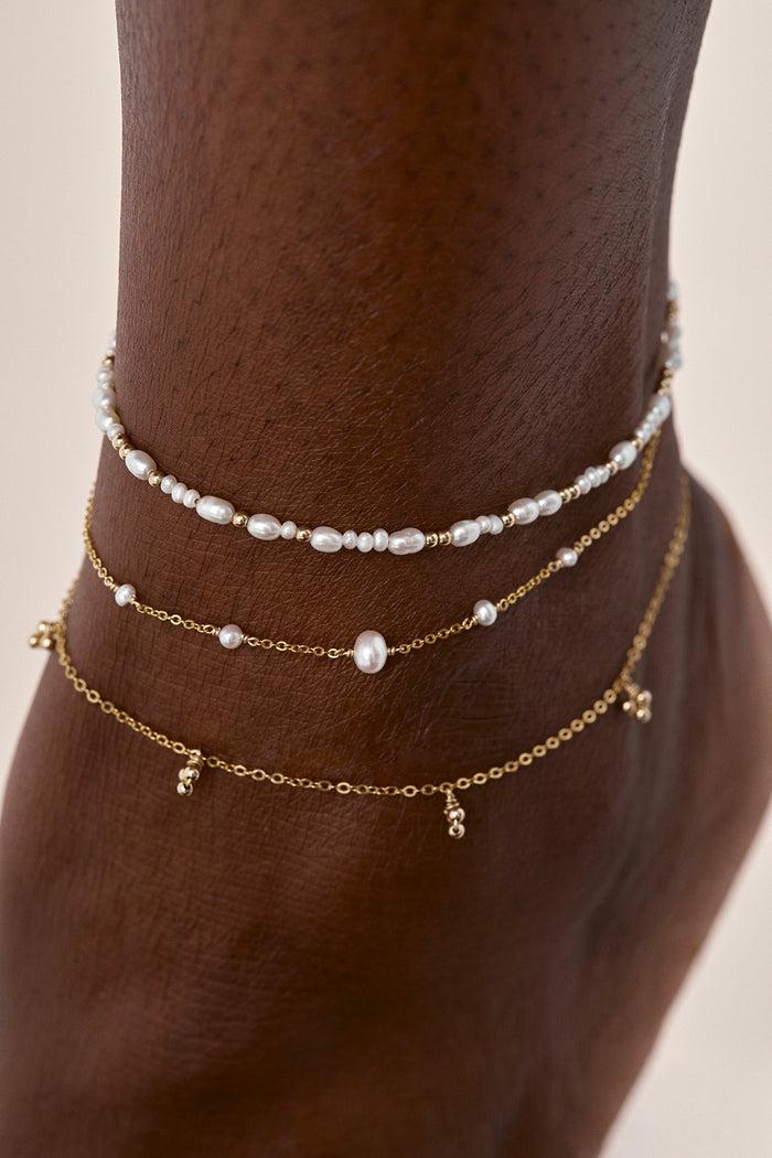 Yay Paris Chance Ankle Chain - Cultured Pearls