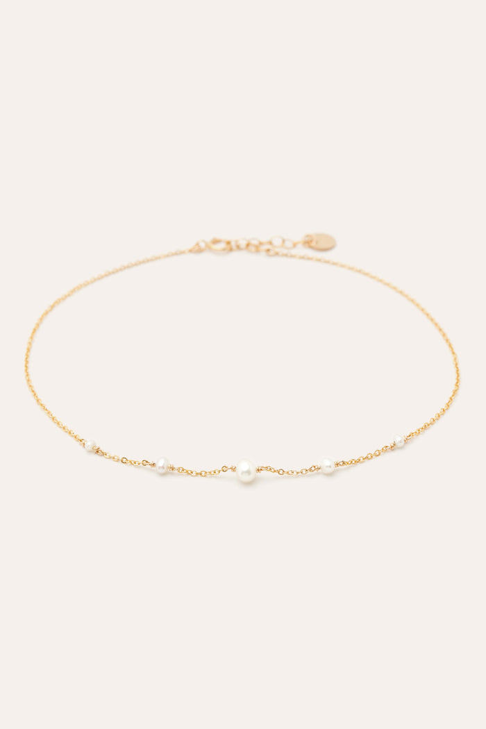 yay paris Chance ankle chain - Cultured pearls