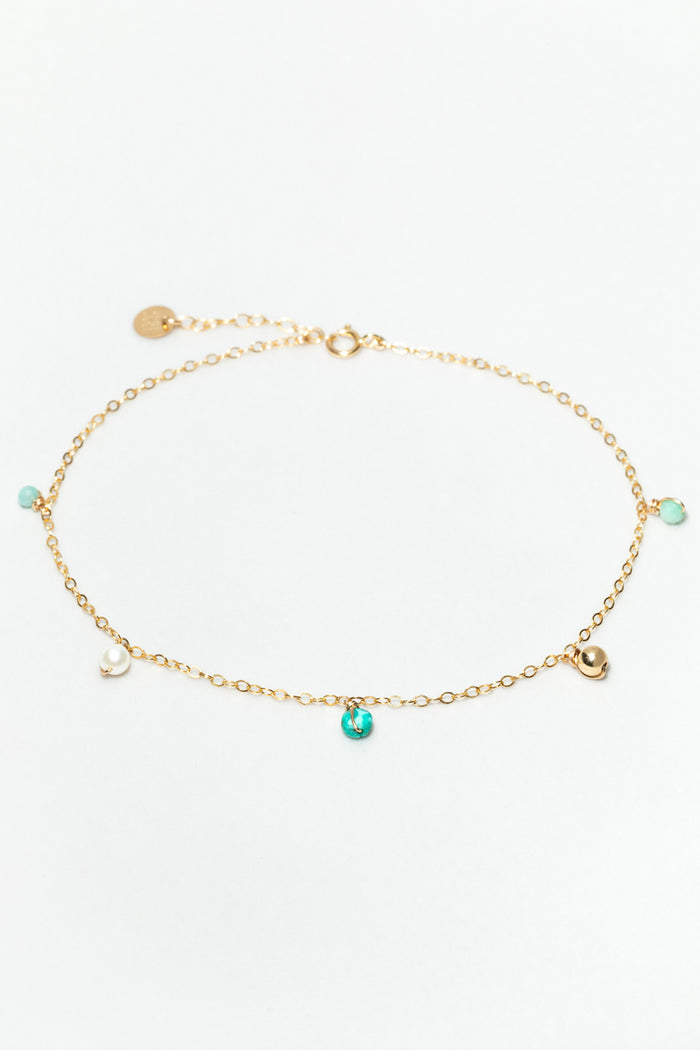 yay paris Damascus Anklet - Blue Lagoon