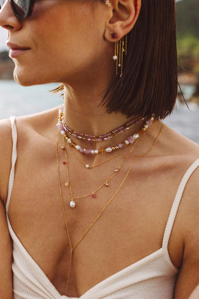 Yay Paris Damascus Necklace - Amarena