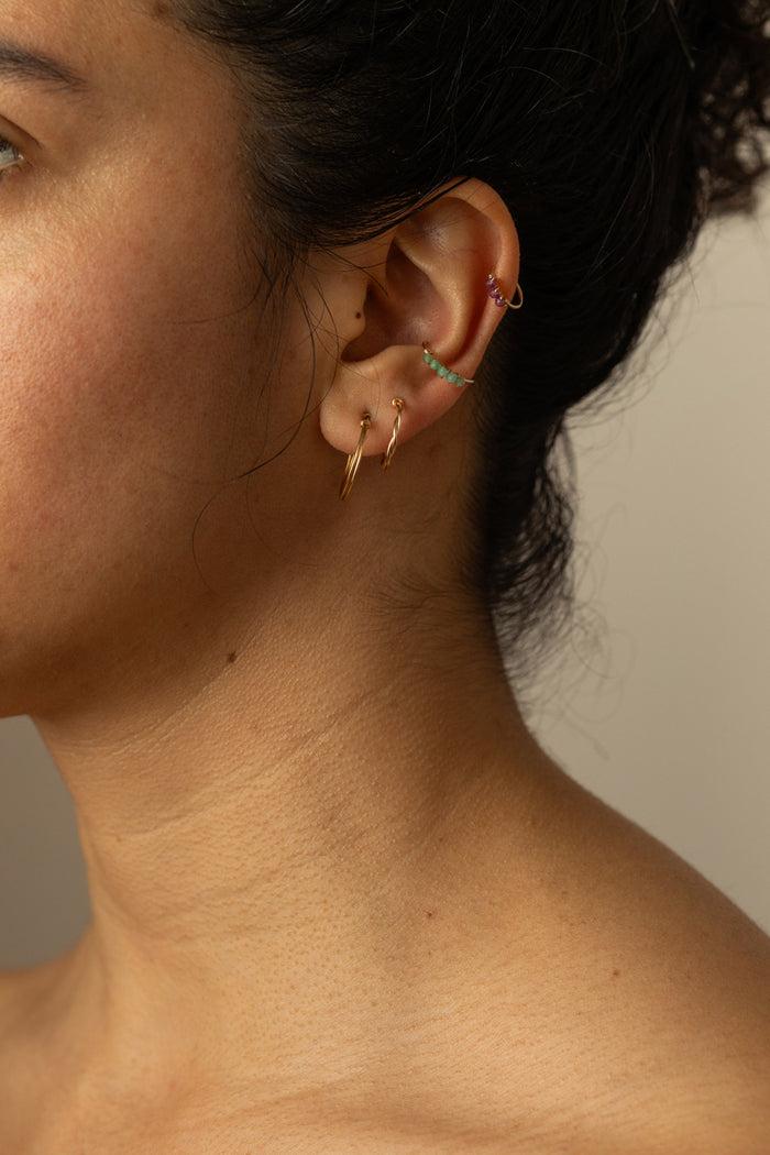 Yay Paris Diana Piercing - Ruby - 750‰ Gold