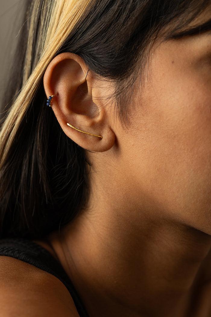 Yay Paris Diana Piercing - Sapphire - 750‰ Gold