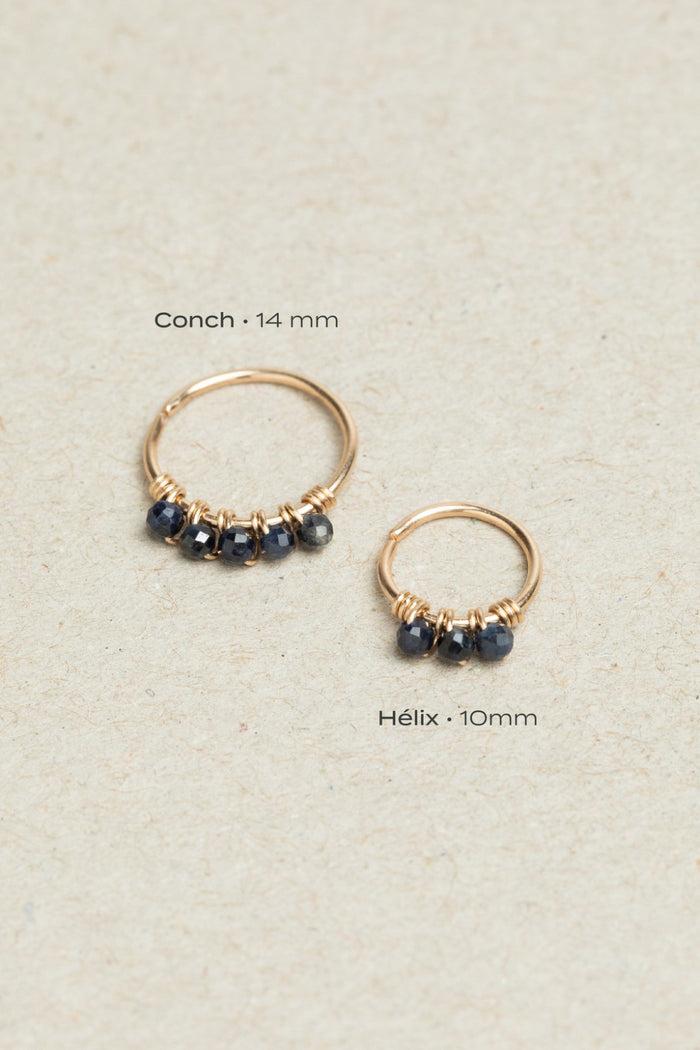 Yay Paris Diana Piercing - Sapphire - 750‰ Gold
