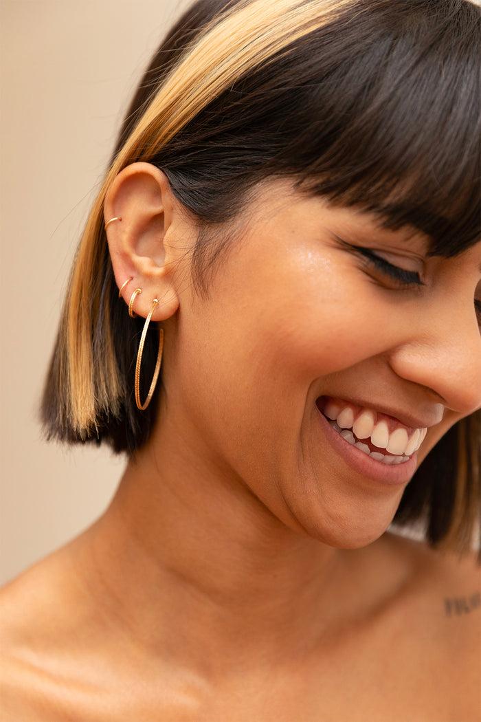 Yay Paris Double Shine Creoles