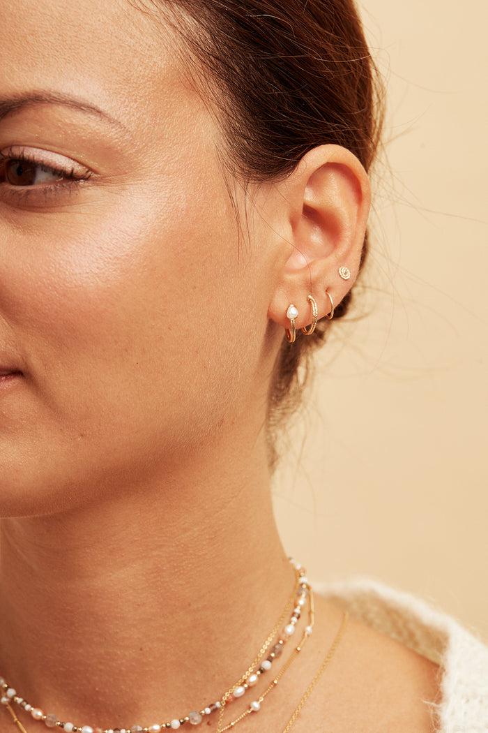 Yay Paris Double Shine Creoles