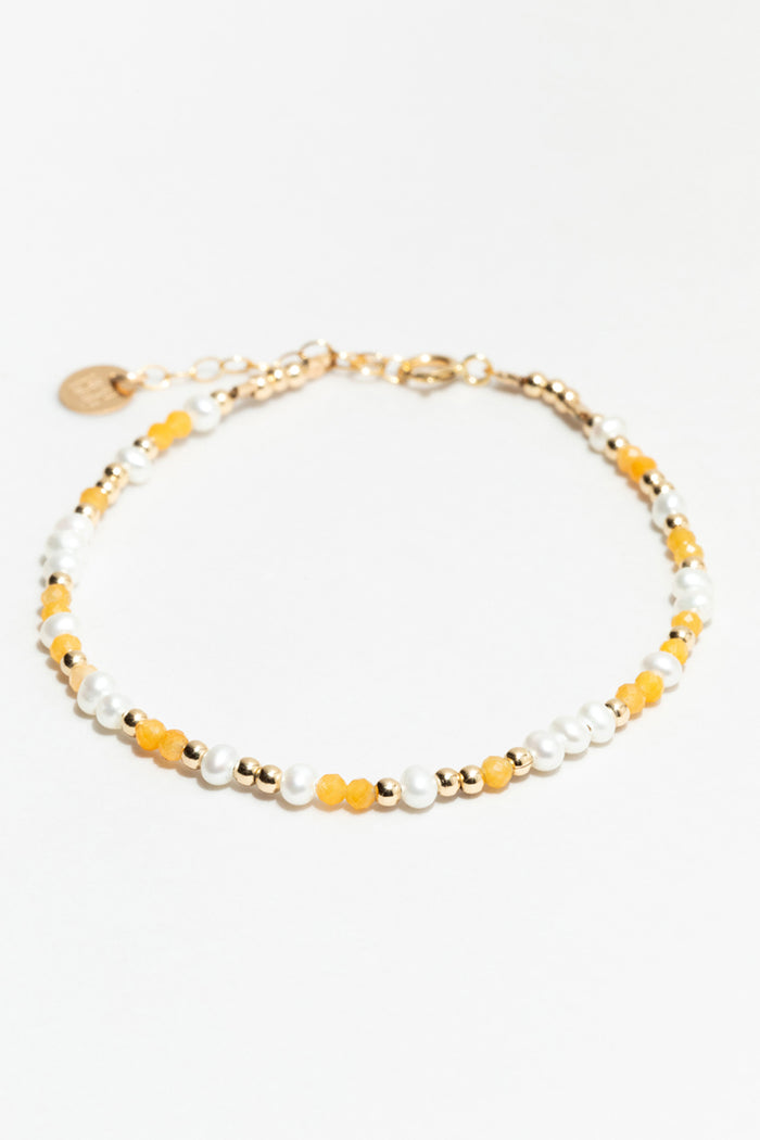 yay paris Ella Bracelet - Apricot Jade