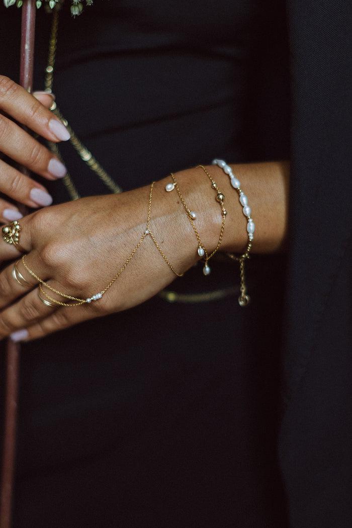 Yay Paris Embraced Bracelet - Cultured Pearls