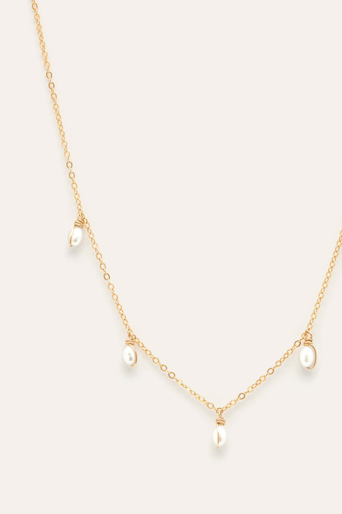 yay paris Embracing necklace - Cultured pearls