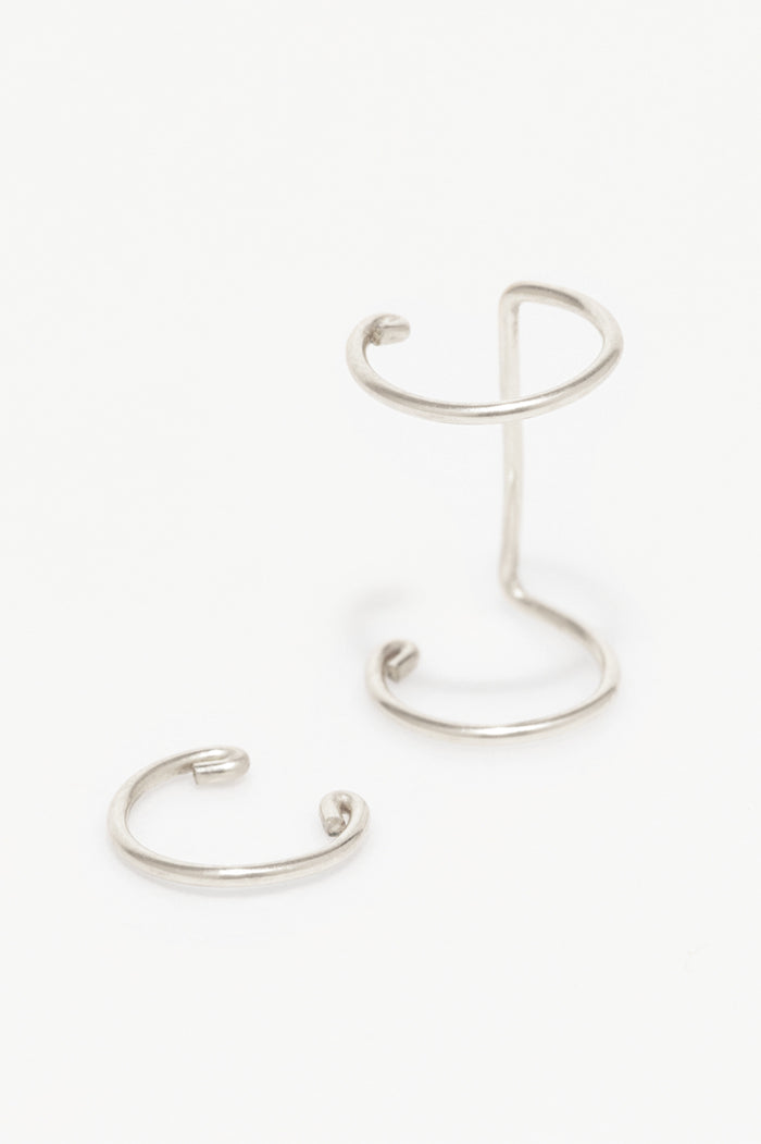 yay paris Essential duo fake piercing - Silver