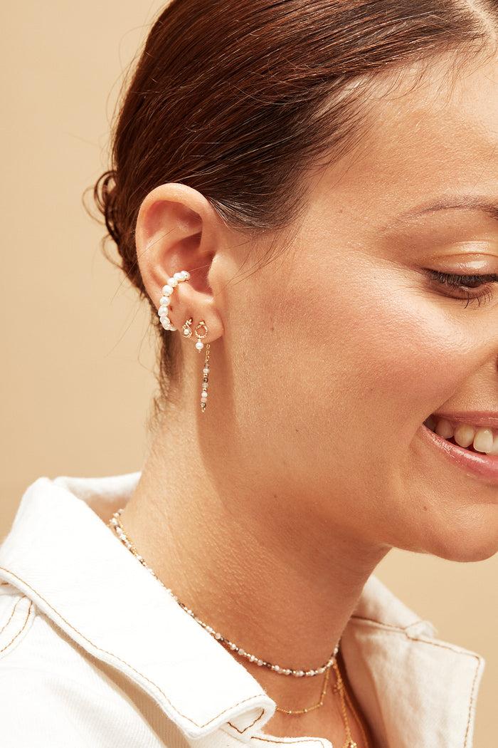 Yay Paris Fake Button Piercing - Cultured Pearls