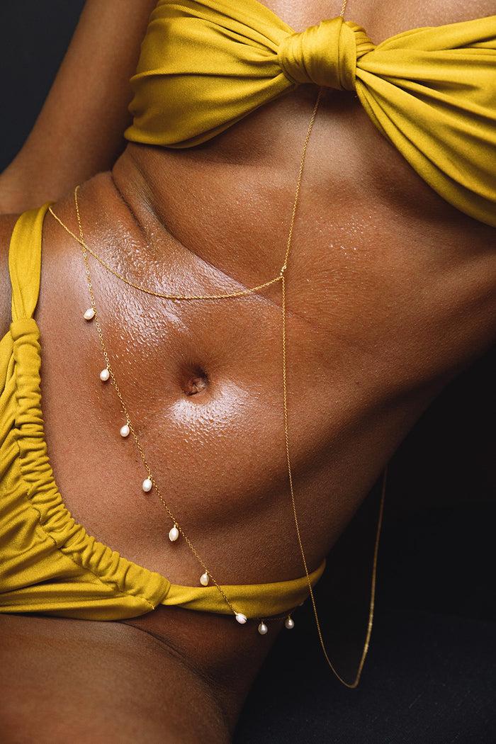 yay paris Faraya waist chain - Cultured pearls