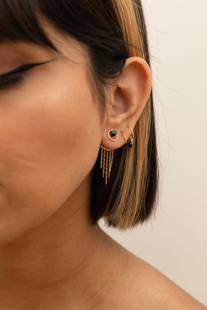 Yay Paris Fringe Chain Earring Back