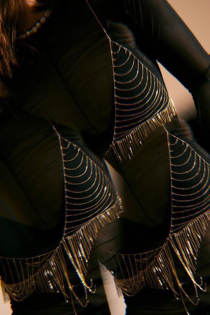 yay paris Fringed bralette